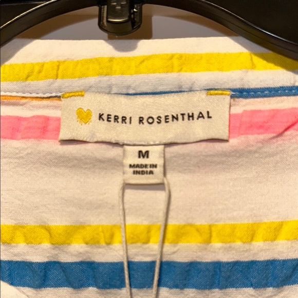 Kerri Rosenthal Charlie Multicolor Striped Shirt Dress - Picture 3 of 12